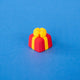 Bowsy the red present keycap with a yellow bow