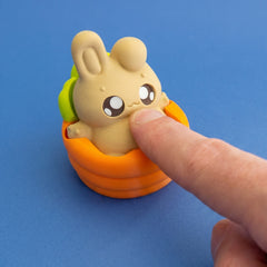Bunny Boo Clicker 3D-printed figurine, view 2.