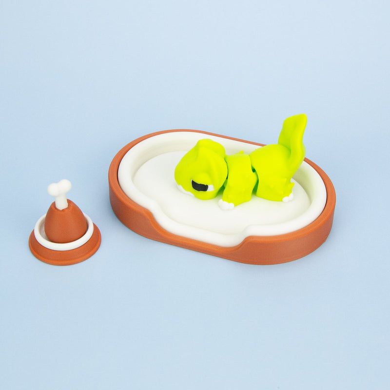 Chonk Dragon Classic Bed Set (with Bowl + Drumstick)