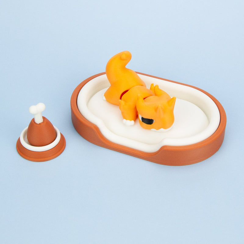 Chonk Dragon Classic Bed Set (with Bowl + Drumstick)
