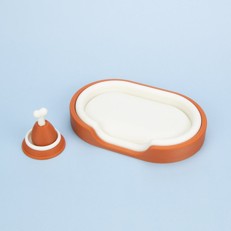 Chonk Dragon Classic Bed Set (with Bowl + Drumstick)