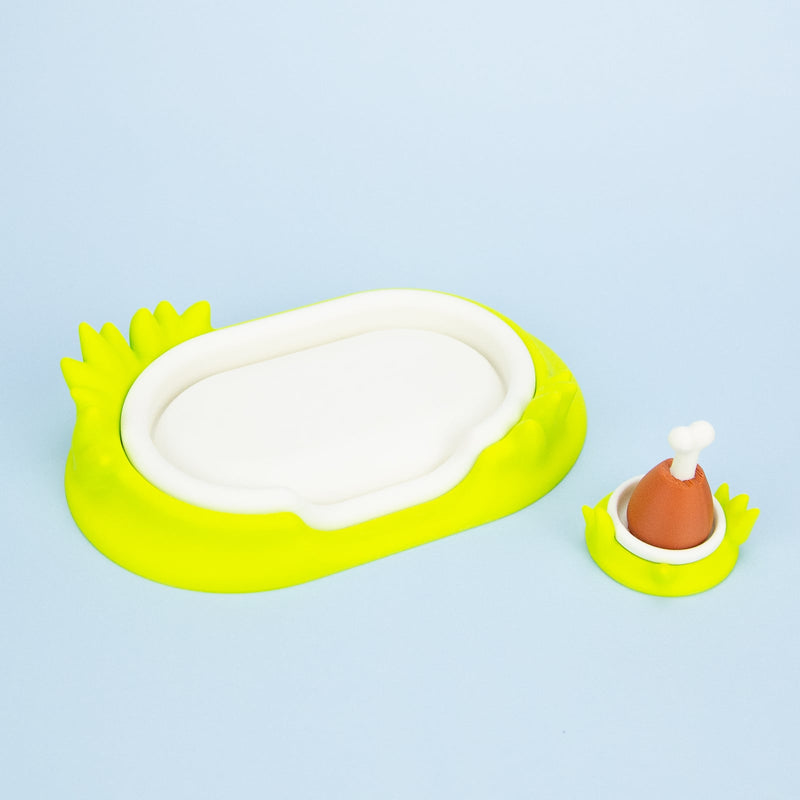 Chonk Dragon Grass Bed Set (with Bowl + Drumstick)