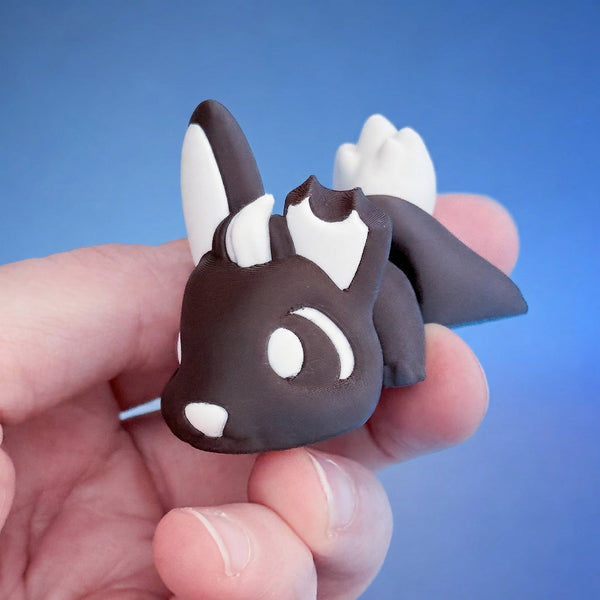 Cocoa the Chocolate Bunny Chonk Dragon