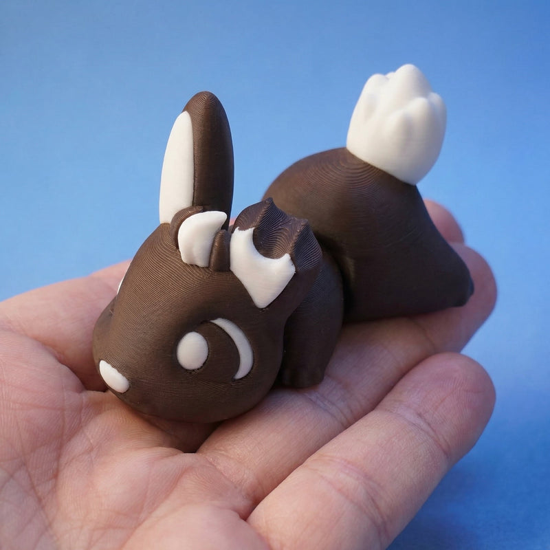 Cocoa the Chocolate Bunny Chonk Dragon