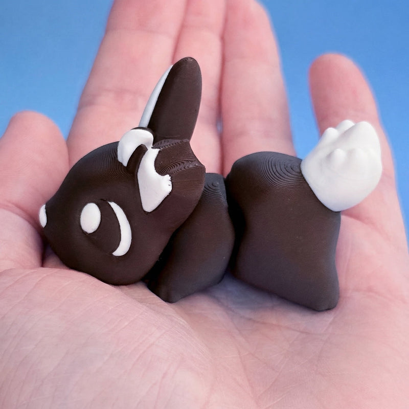 Cocoa the Chocolate Bunny Chonk Dragon