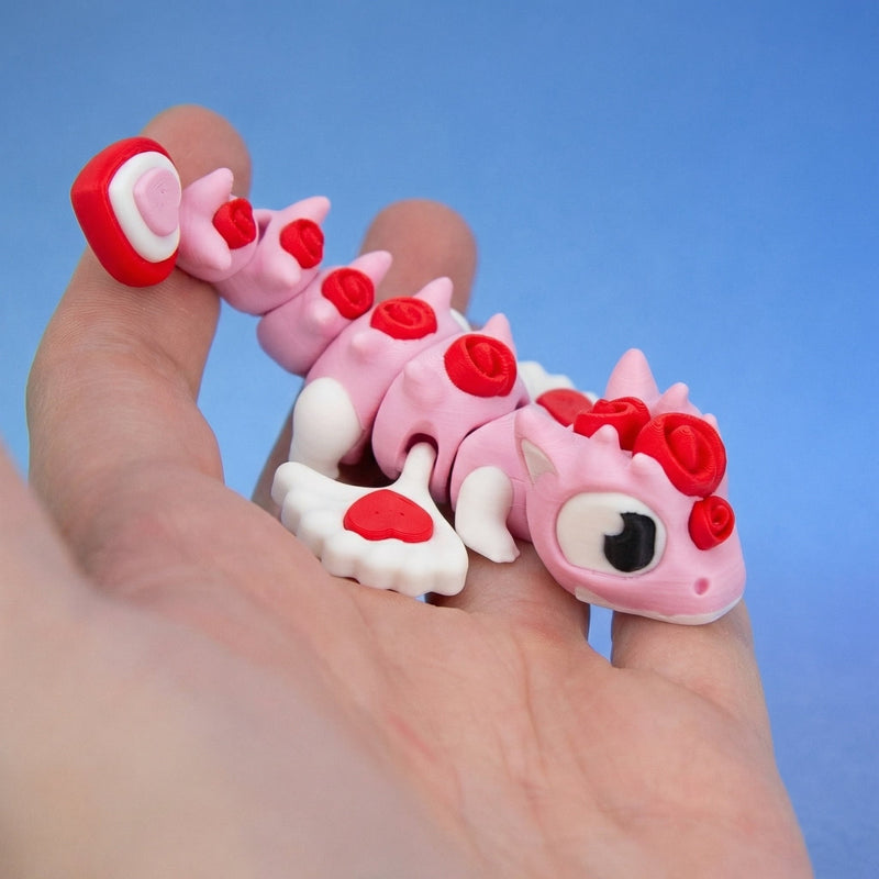 Cupid the Love Dragon - Rose Dragon Heart Tail | Wiggly Stuff Cupid the Love Dragon - Rose Dragon Heart Tail | Wiggly Stuff