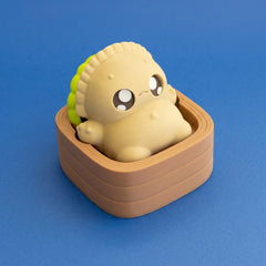 Dumpling Boo Clicker 3D-printed figurine, view 2.