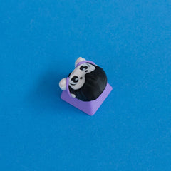 Fangy the vampire after dinner keycap three quarter view.