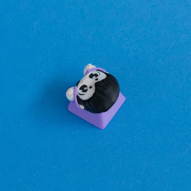 Fangy the vampire after dinner keycap three quarter view.