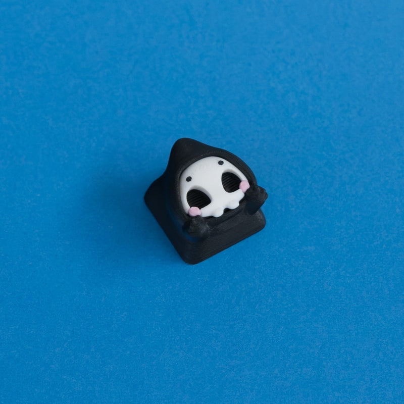 Grimsy the reaper keycap front view.