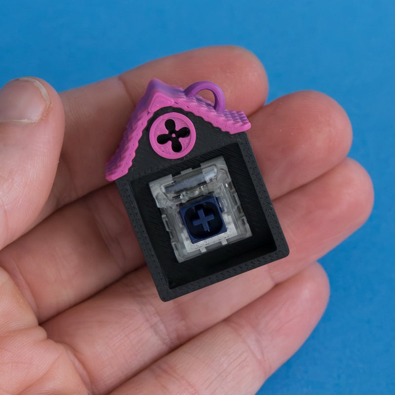 Hollow Lane single clicker house with switch in hand view.