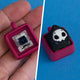 Keycap Starter Set bundle: Grimsy the Reaper Keycap with the single Keycap Clicker Base, 3D-printed desk fidget