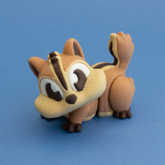 Maple the Chipmunk 3D-printed figurine, view 2.
