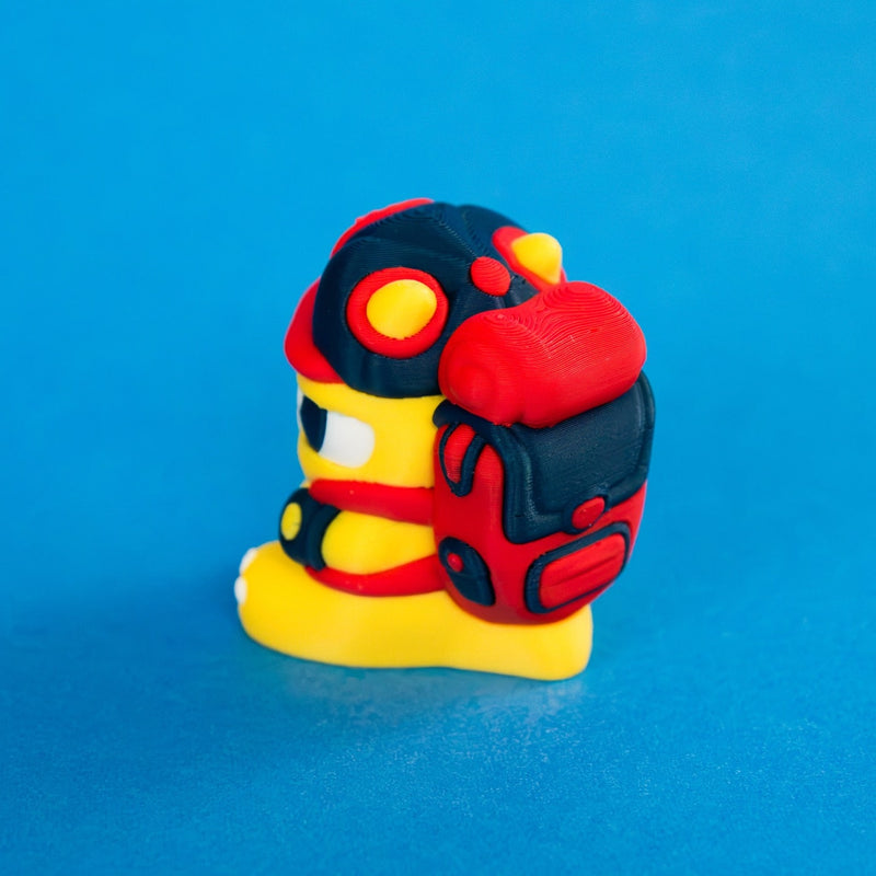 Patch trainer pocket chonk backpack rear view.