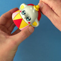 Bingo the Circus Stompy 3D printed fidget wiggling in hand
