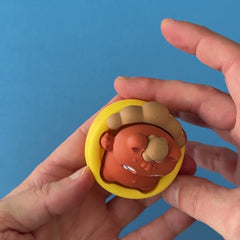 Honey Boo Clicker 3D printed fidget wiggling in hand