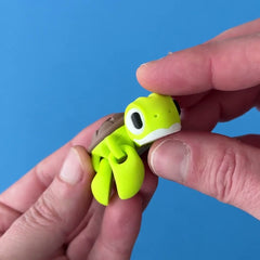Shelly the Sea Turtle 3D printed fidget wiggling in hand