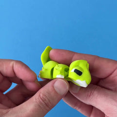 Sprout the Chonk Dragon 3D printed fidget wiggling in hand
