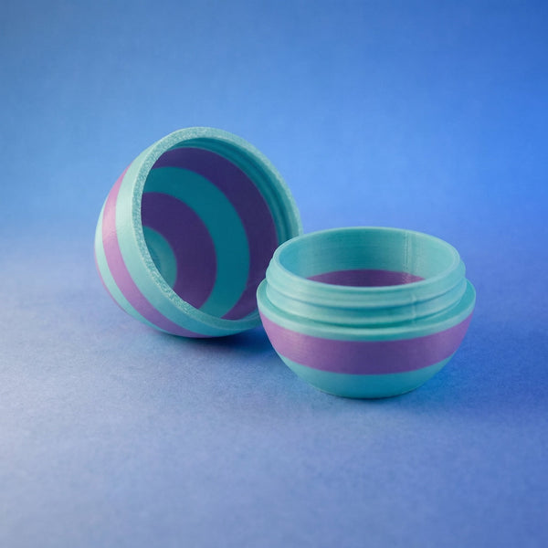 Blue & Purple Striped Easter Egg