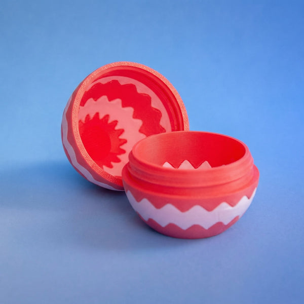 Pink & Red Zig Zag Easter Egg