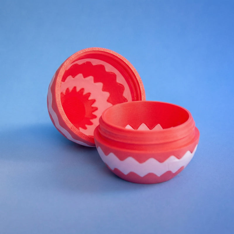 Pink & Red Zig Zag Easter Egg