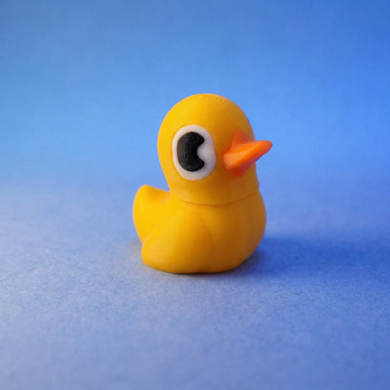 Rubba Dukky Birb — round duck body and pokey beak, side view