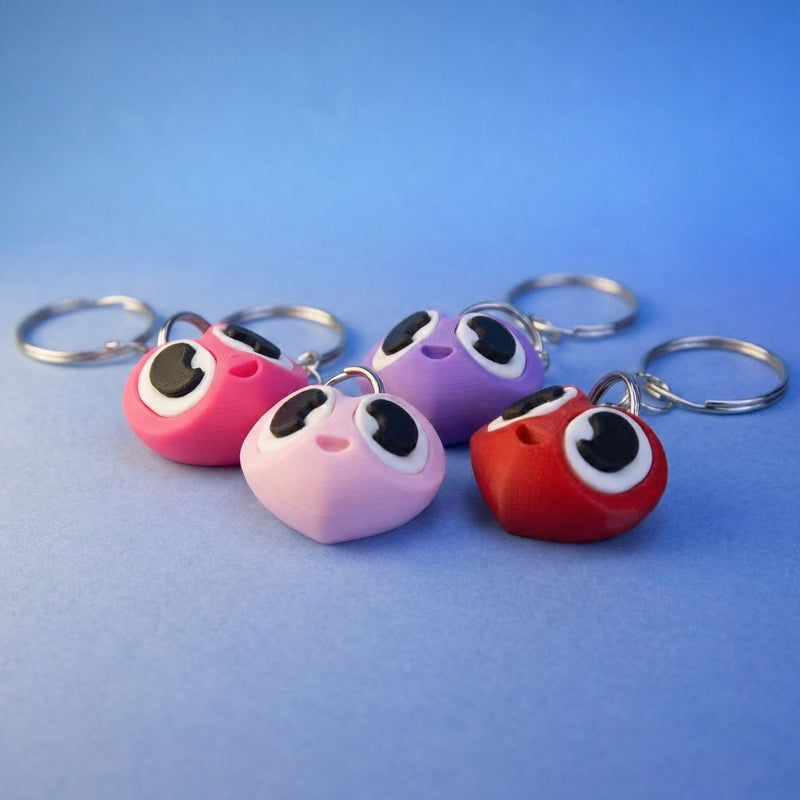 Smiling Heart Charm Keyring