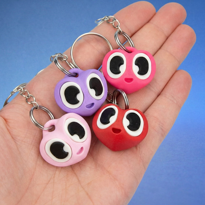 Smiling Heart Charm Keyring