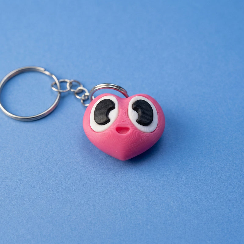 Smiling Heart Charm Keyring