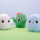 Spooky Trio Figurine Bundle – Boobean, Spookbean, and Zombean 3D printed ghost bean collectibles