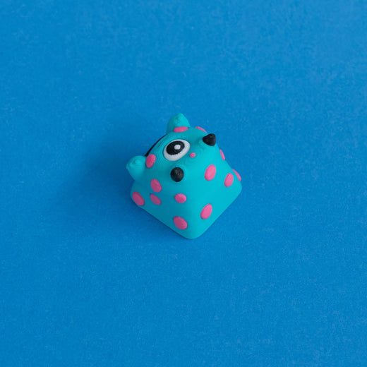Spotto the monster keycap three quarter view.