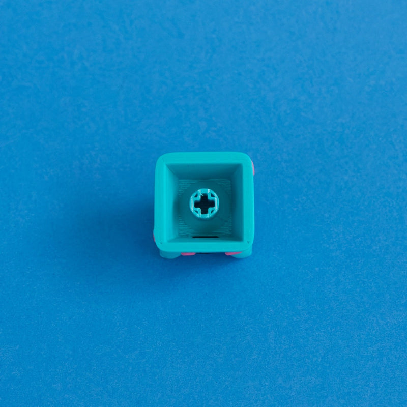 Spotto the monster keycap underside MX stem.